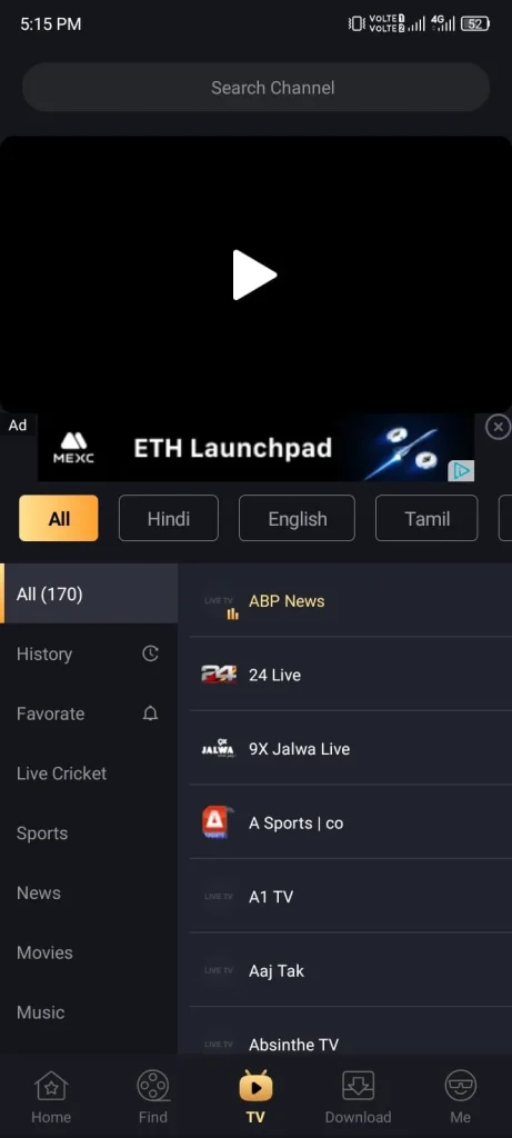 Watch Live TV Channels